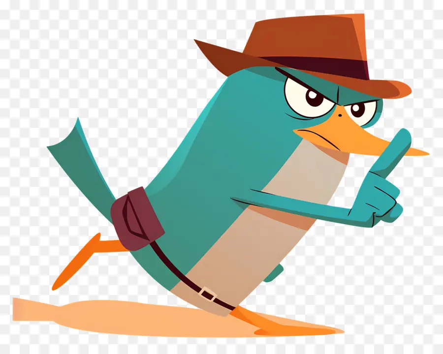 Perry O Ornitorrinco，Ornitorrinco De Desenho Animado PNG