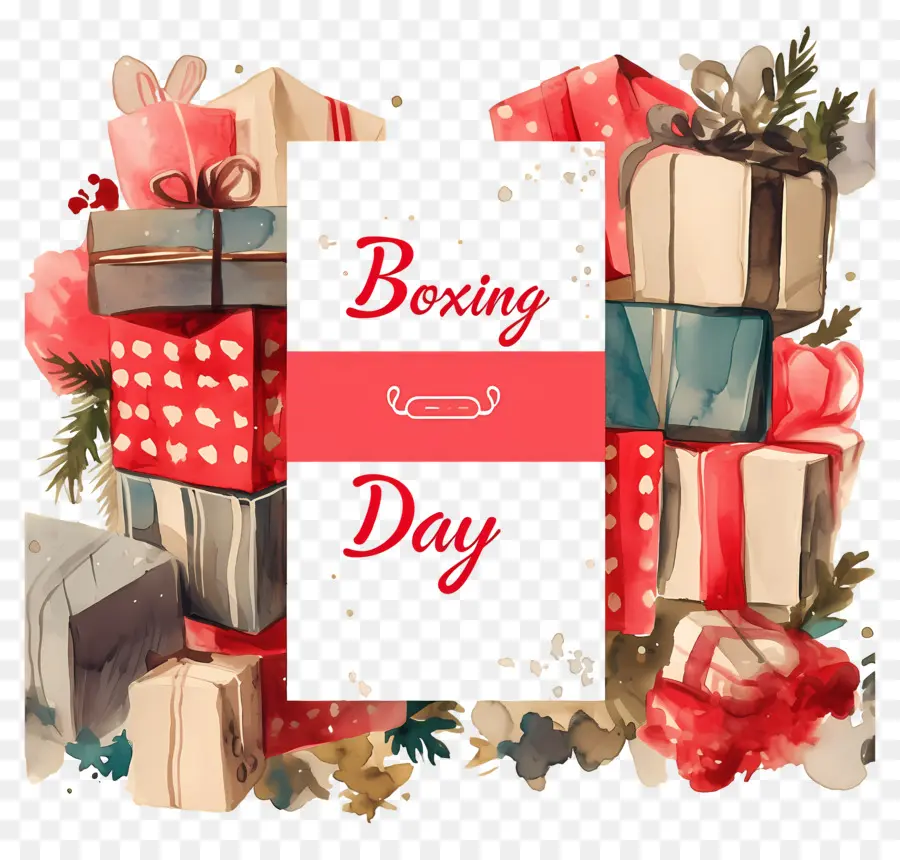 Boxing Day，Presentes Do Boxing Day PNG