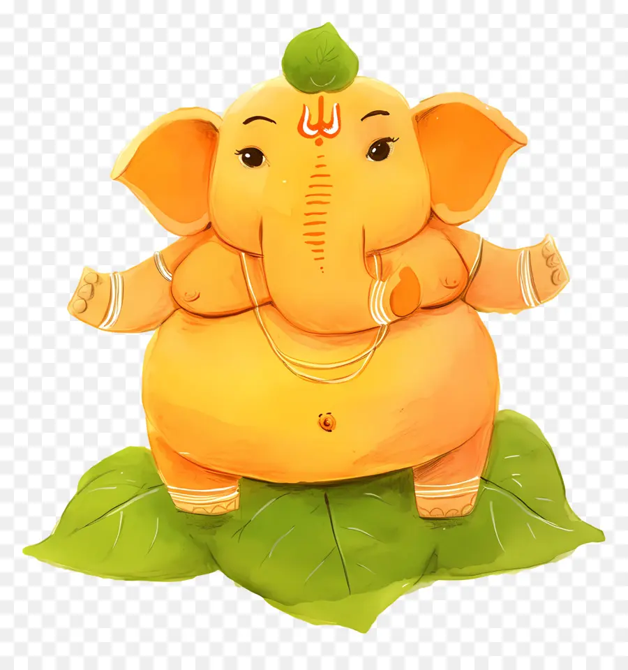 Ganesha Chaturthi，Folha Ganesha PNG