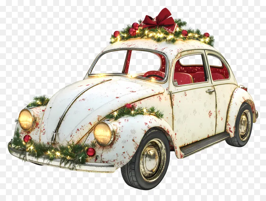 Carro De Natal，Carro De Natal Decorado PNG