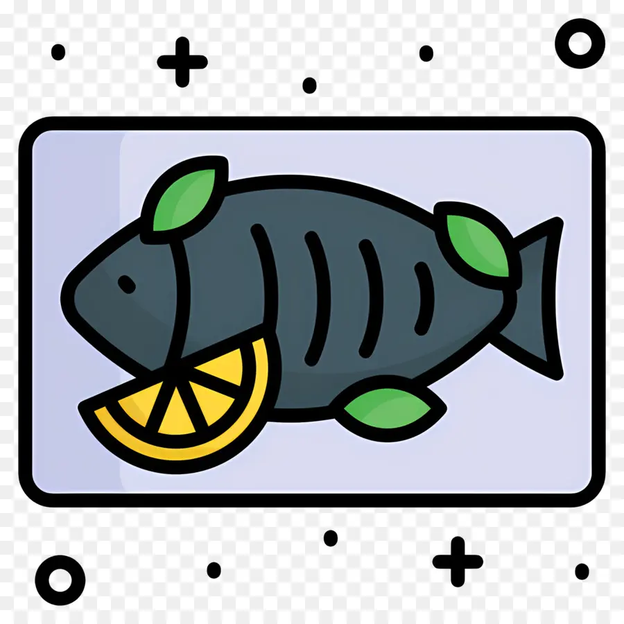 Peixe Cozido No Vapor，Peixe Com Limão PNG