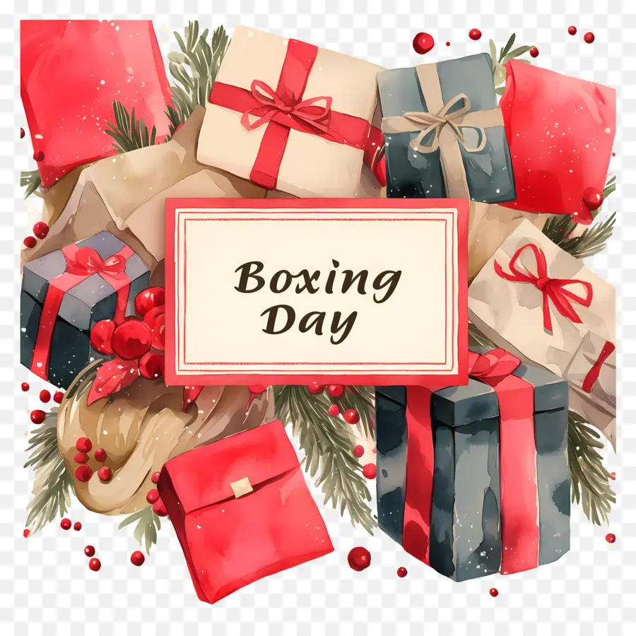 Boxing Day，Presentes Do Boxing Day PNG