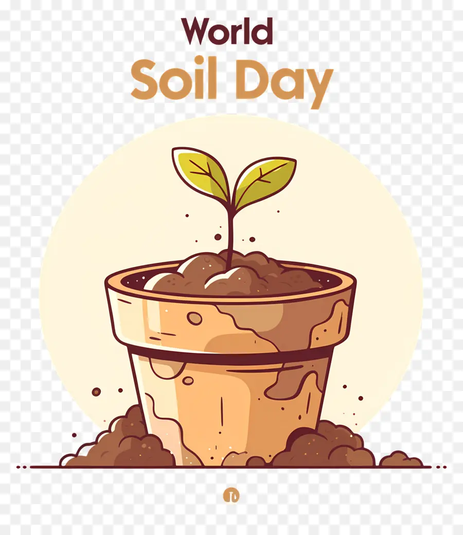 Dia Mundial Do Solo，Planta Em Vaso PNG