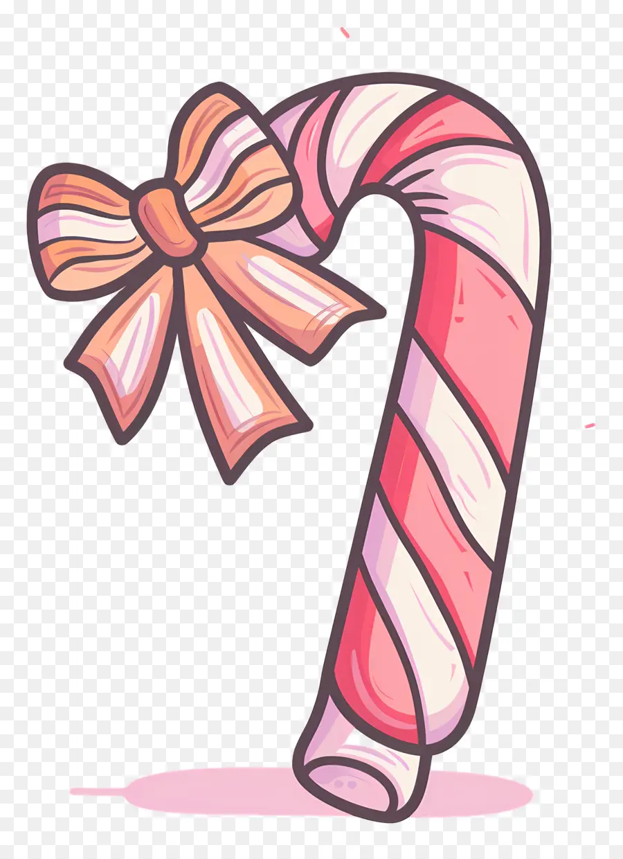 Bastão De Doces De Natal，Bastão De Doces Rosa E Branco PNG