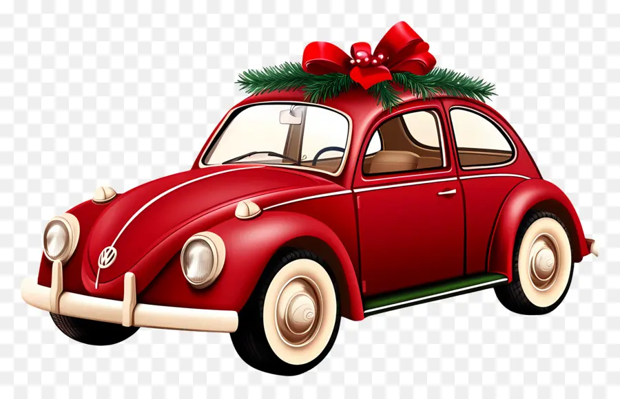 Carro De Natal，Carro Verde PNG