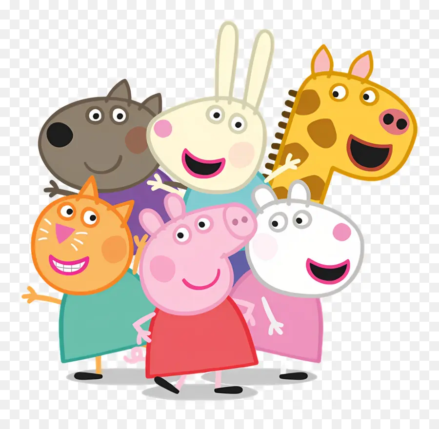 Peppa Pig，Personagens De Animais De Desenho Animado PNG