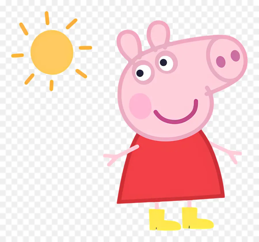 Peppa Pig，Porco Rosa De Desenho Animado PNG