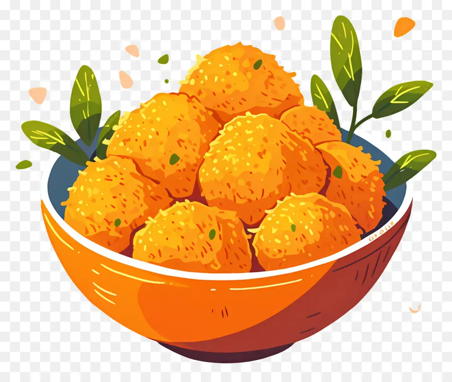 Almôndegas De Frango，Bolinhos De Queijo Na Tigela PNG