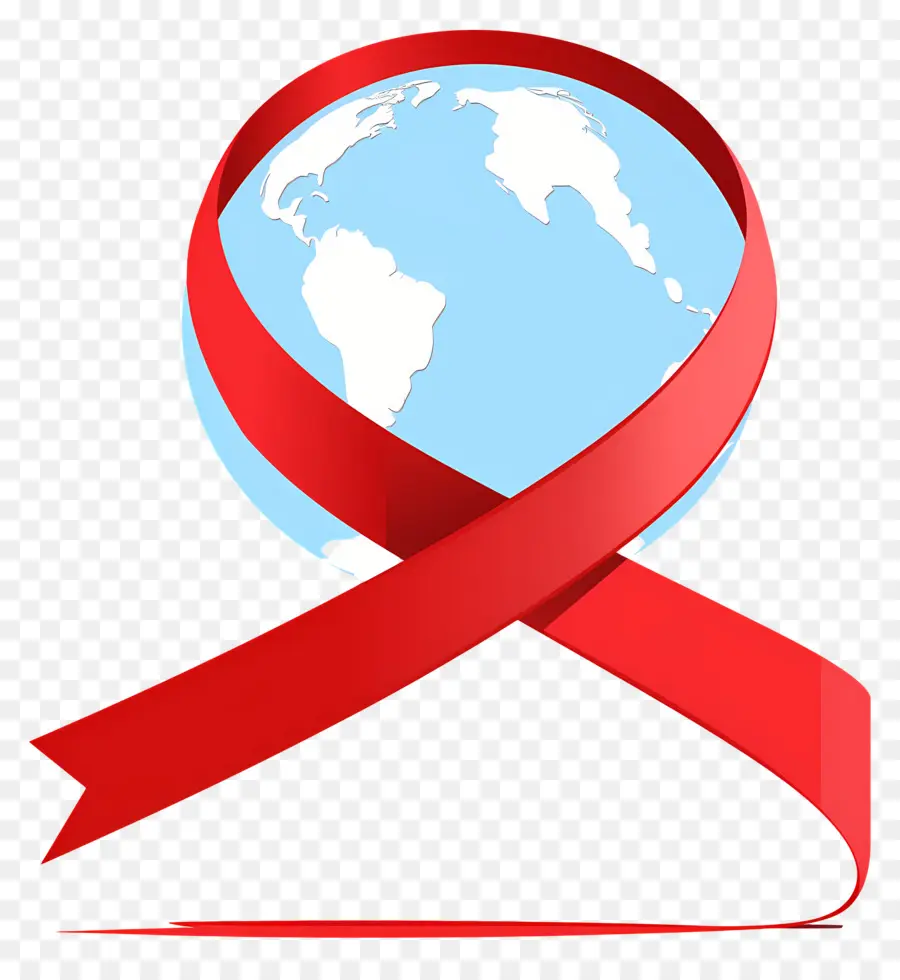 Dia Mundial Da Aids，Fita Vermelha PNG