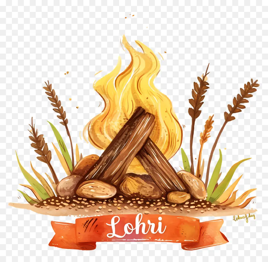 Feliz Lohri，Fogueira PNG