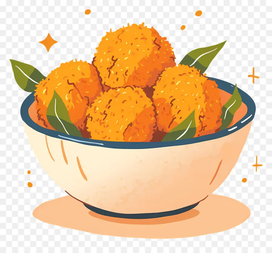 Almôndegas De Frango，Bolinhos De Queijo Na Tigela PNG