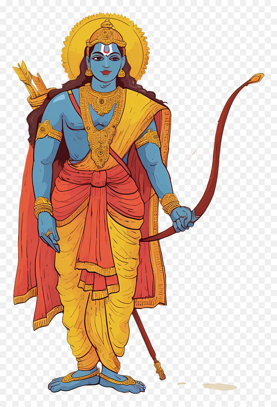 Ram Navami，Divindade Azul PNG