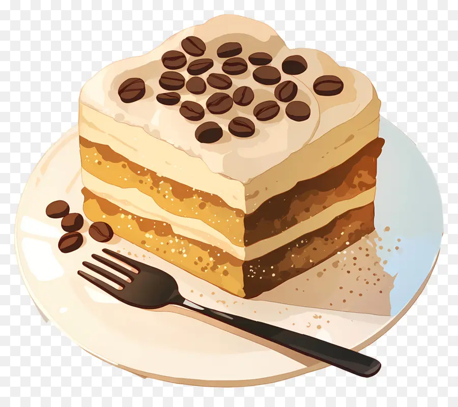 Bolo Tiramisú，Bolo Em Camadas PNG