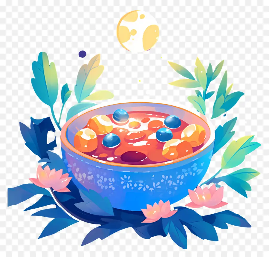 Dongzhi，Tigela Com Doces Coloridos PNG