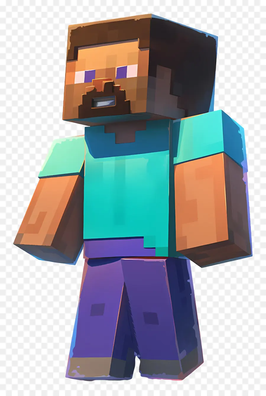 Steve Minecraft，Personagem Pixelizado PNG