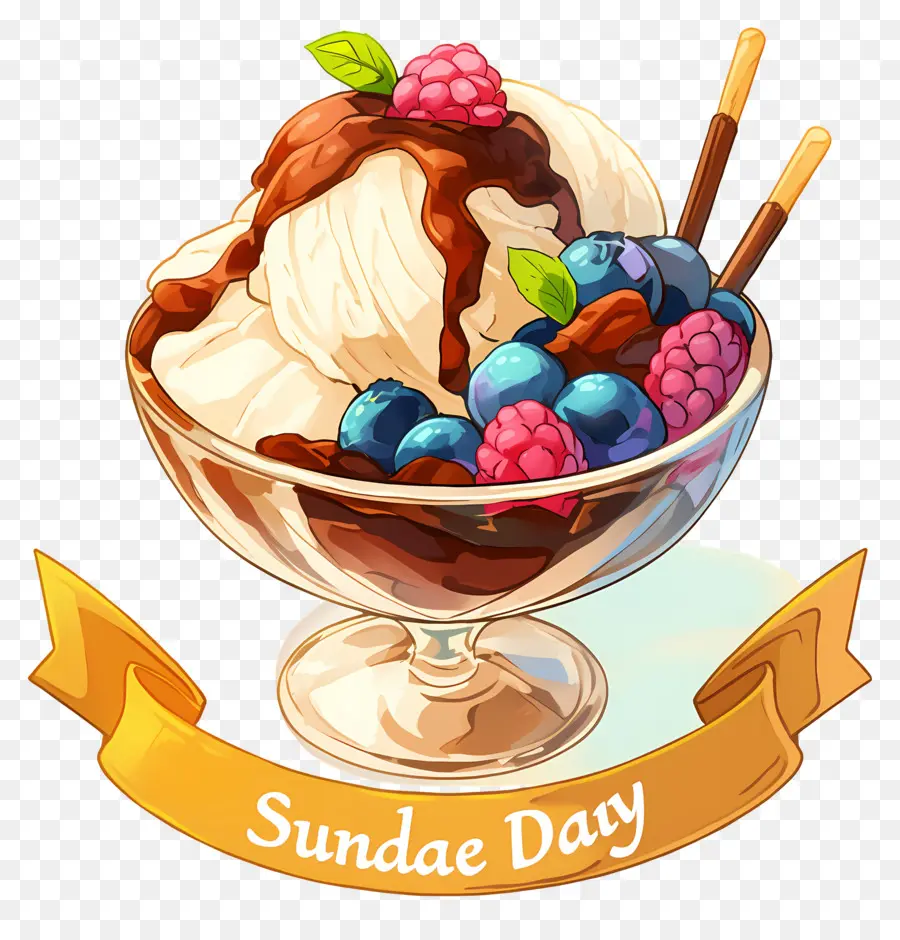 Dia Nacional Do Sundae，Sundae De Sorvete PNG