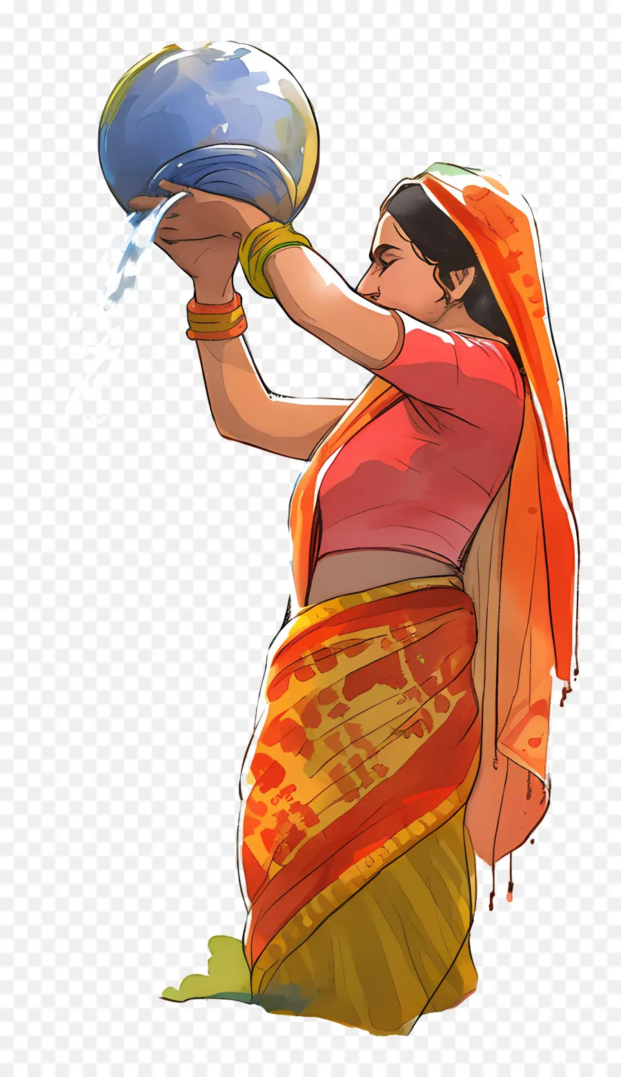 Chhath Puja，Mulher Com Maconha PNG