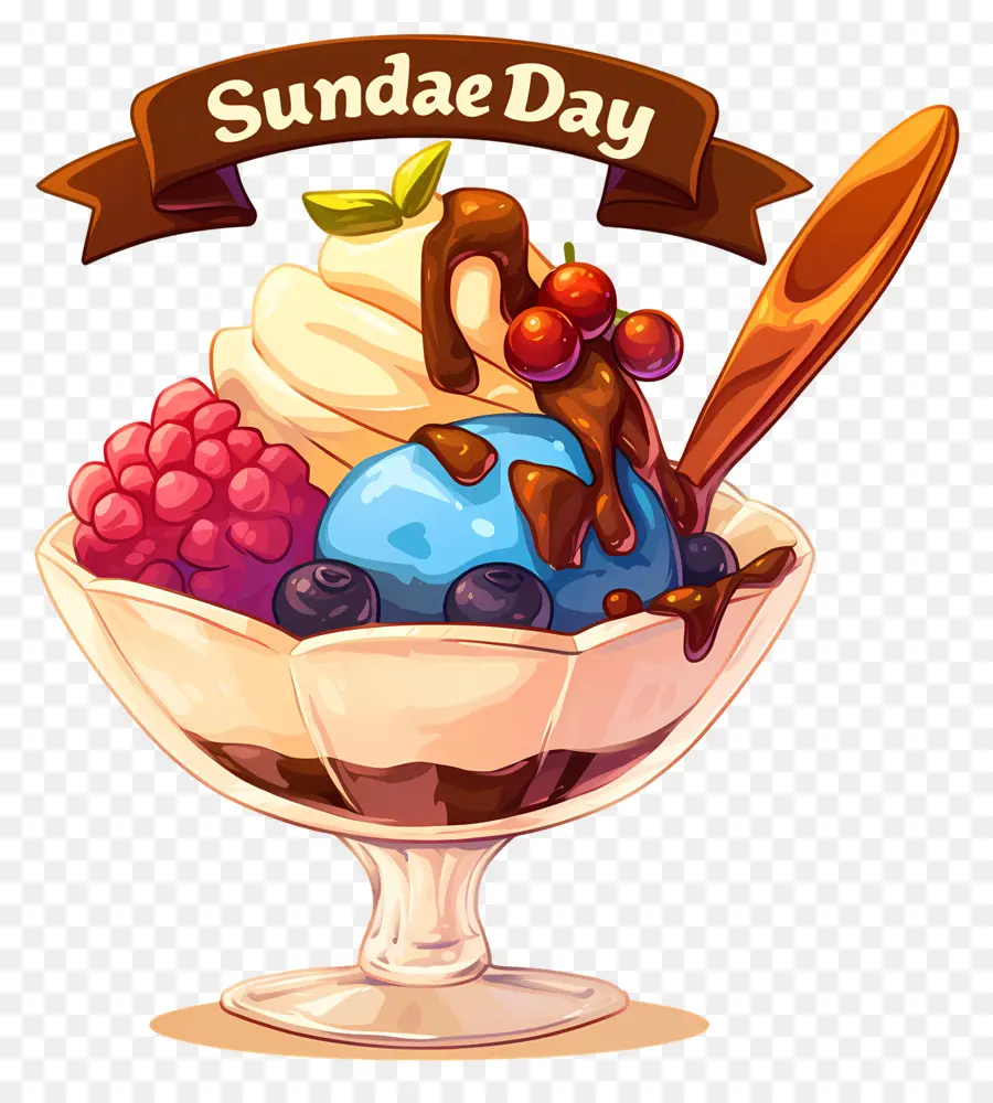 Dia Nacional Do Sundae，Sundae De Sorvete PNG