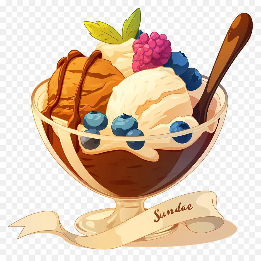 Dia Nacional Do Sundae，Sundae De Sorvete PNG