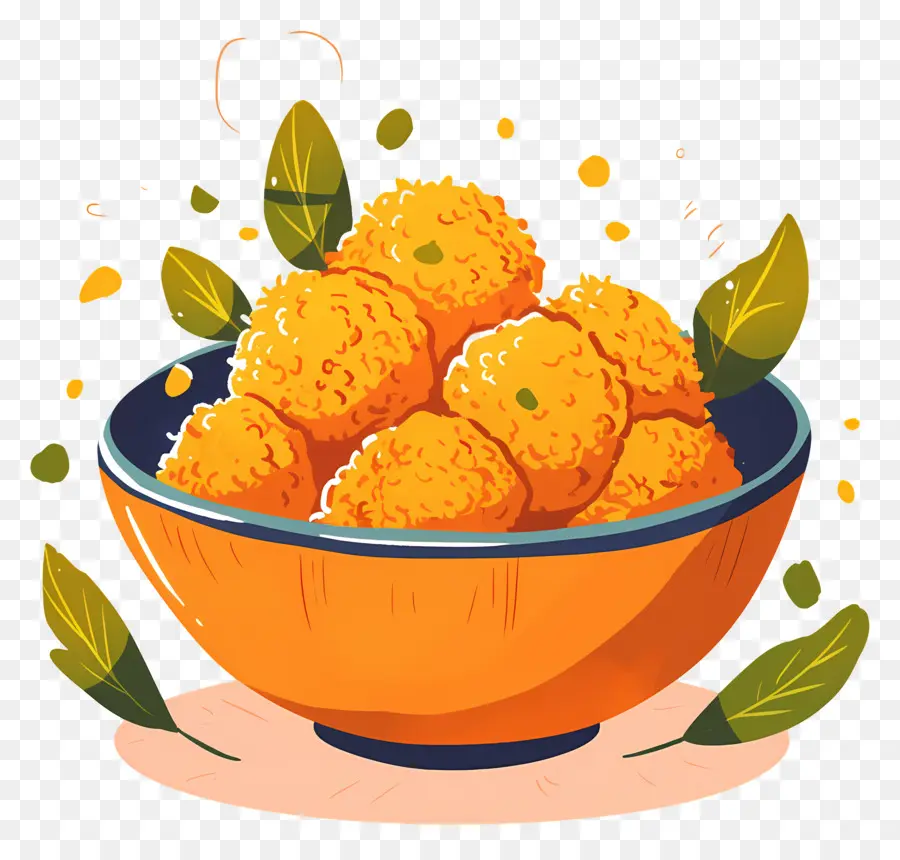 Almôndegas De Frango，Bolinhos De Queijo Na Tigela PNG