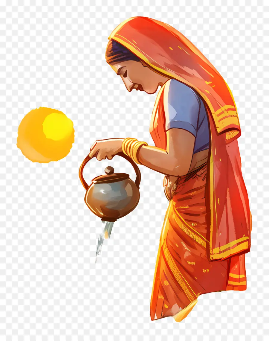 Chhath Puja，Mulher Com Maconha PNG