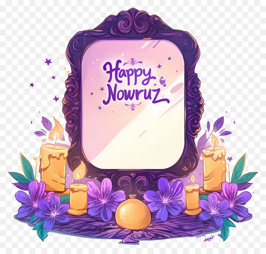 Feliz Nowruz，Espelho PNG