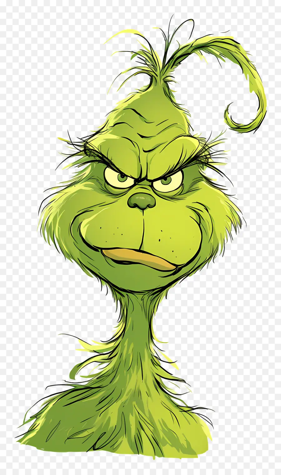 Grinch，Personagem Verde Mal Humorado PNG