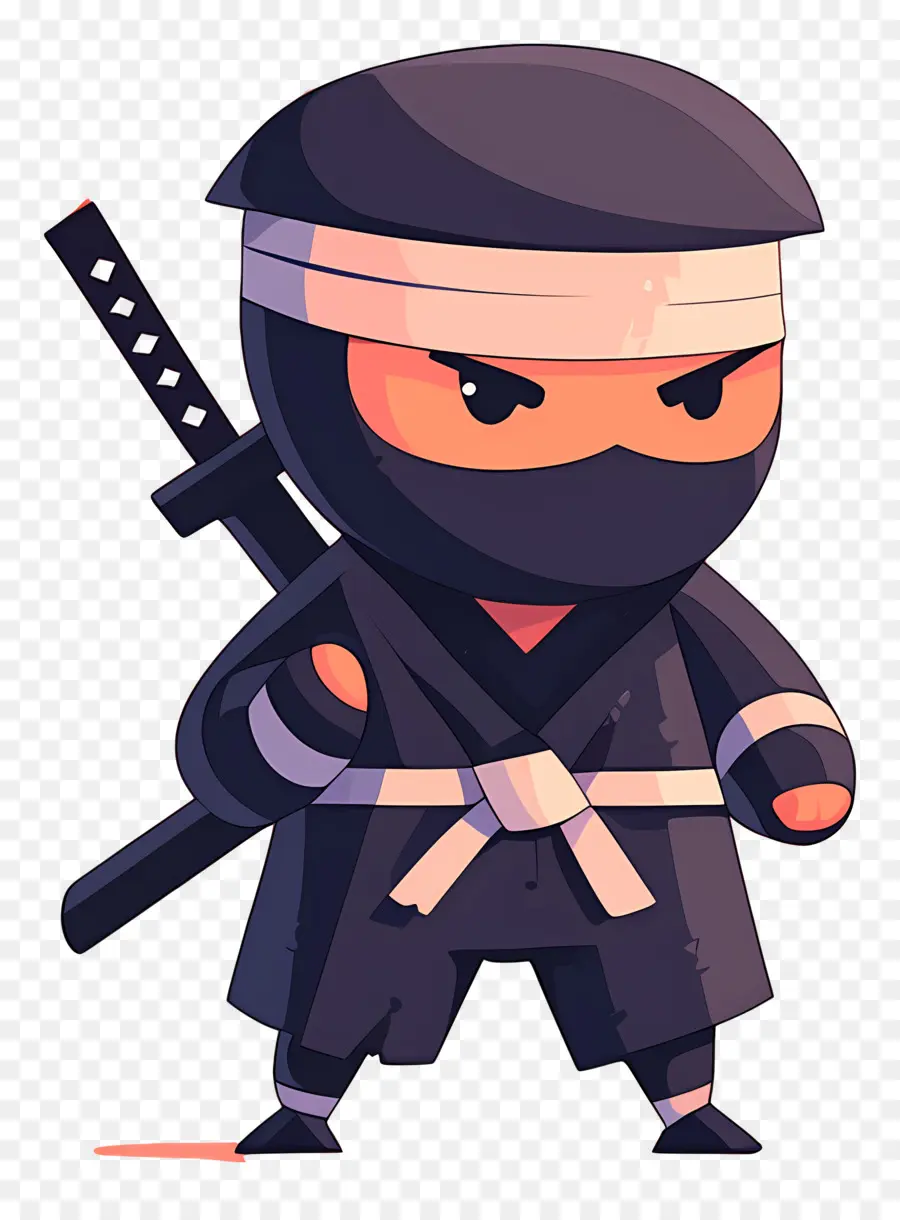 Dia Ninja，Gato Ninja Com Espada PNG