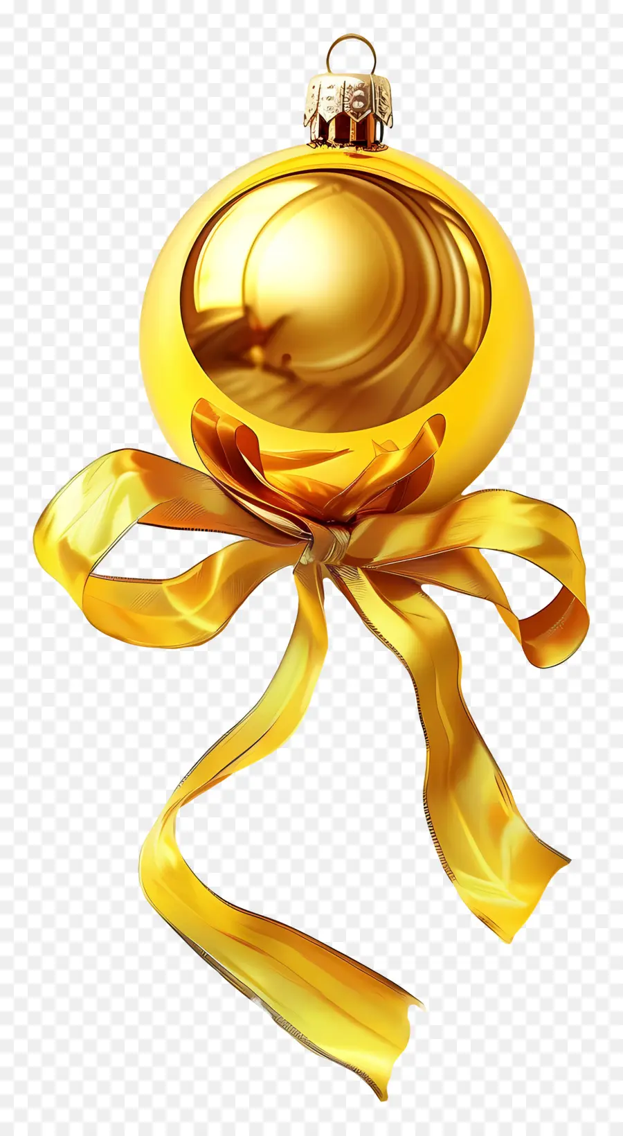 Bola De Ouro De Natal，Ornamento Dourado PNG