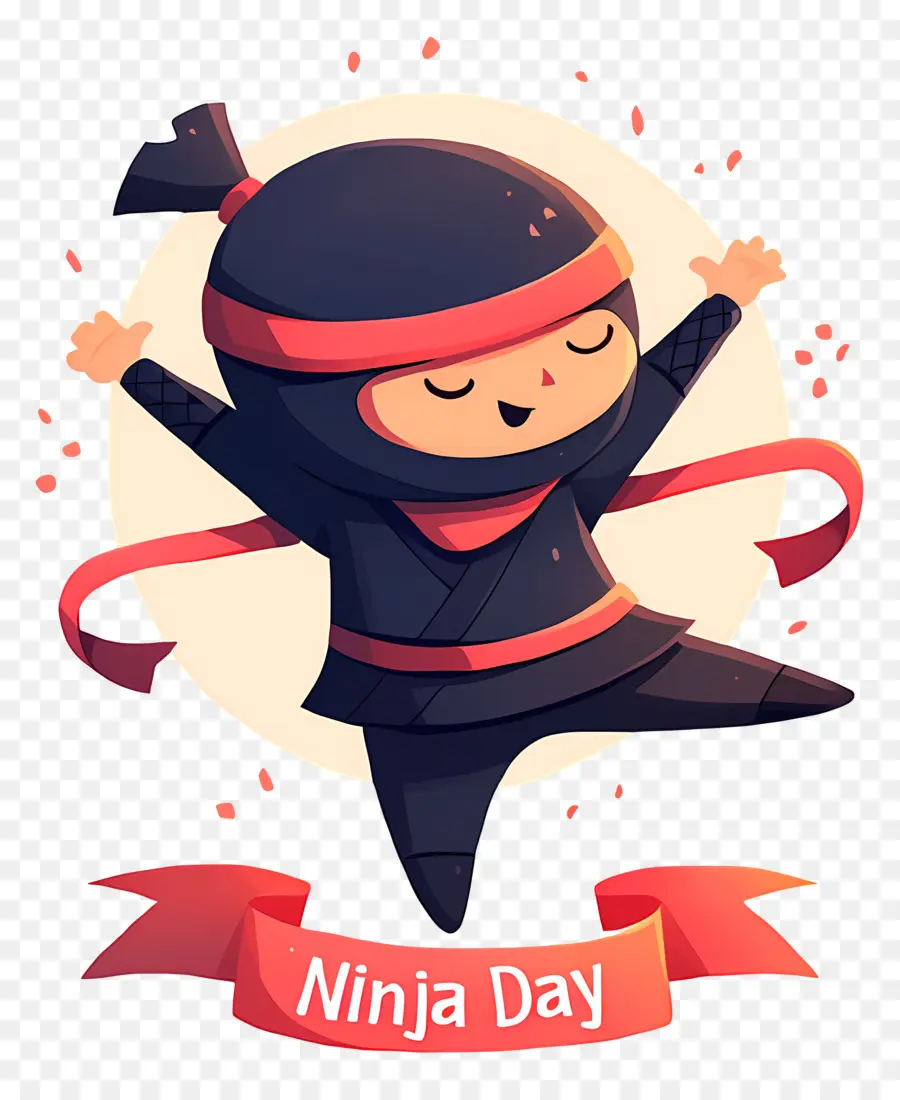 Dia Ninja，Ninja De Desenho Animado PNG