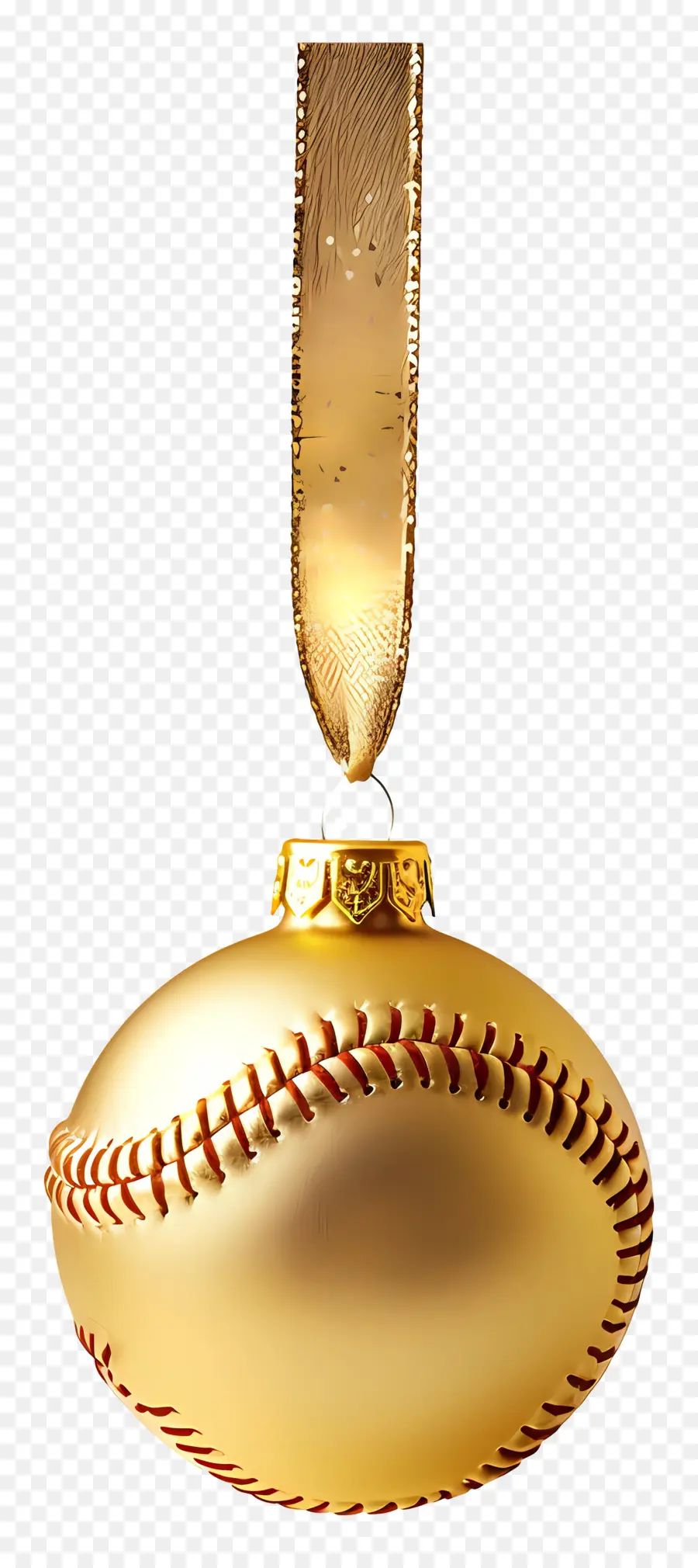 Bola De Ouro De Natal，Ornamento Dourado De Beisebol PNG