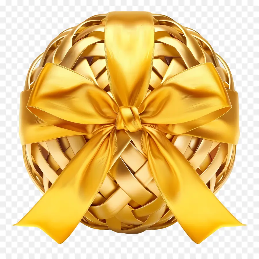 Bola De Ouro De Natal，Ornamento Dourado PNG