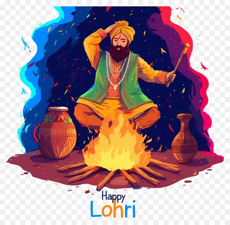 Lohri，Celebração De Lohri PNG