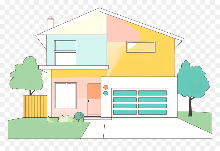 Esboço Da Casa，Casa Pequena E Fofa De Doodle PNG