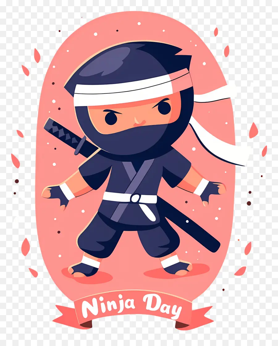 Dia Ninja，Ninja De Desenho Animado PNG