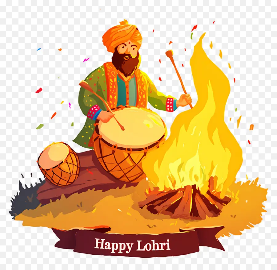 Lohri，Celebração De Lohri PNG