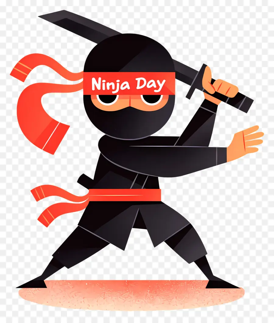 Dia Ninja，Ninja Com Espada PNG