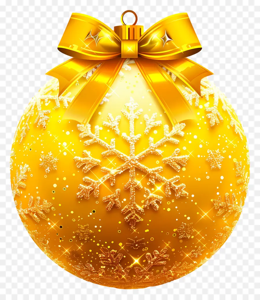 Bola De Ouro De Natal，Ornamento De Bola De Ouro PNG