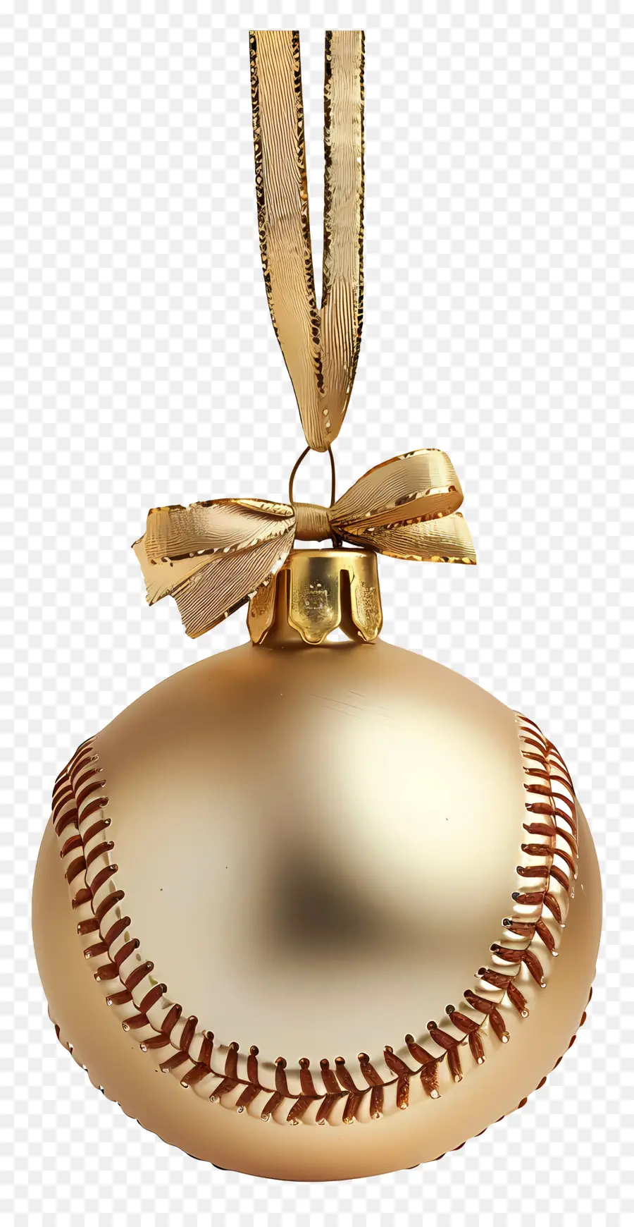 Bola De Ouro De Natal，Ornamento Dourado De Beisebol PNG