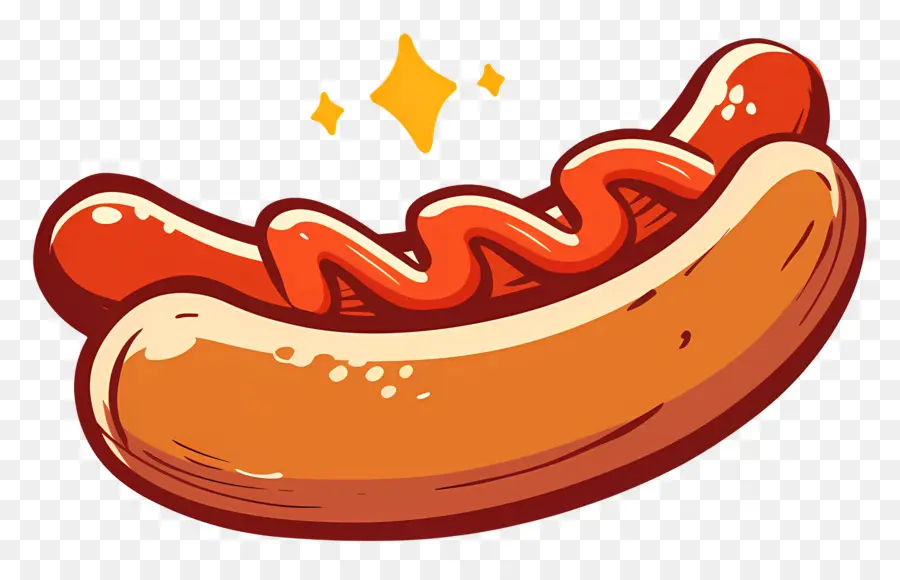 Salsicha Quente，Cachorro Quente Com Mostarda PNG