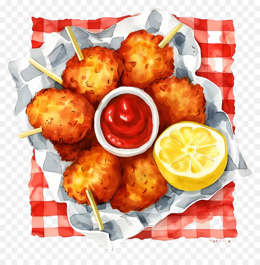 Nuggets De Frango Frito，Pepitas Fritas PNG