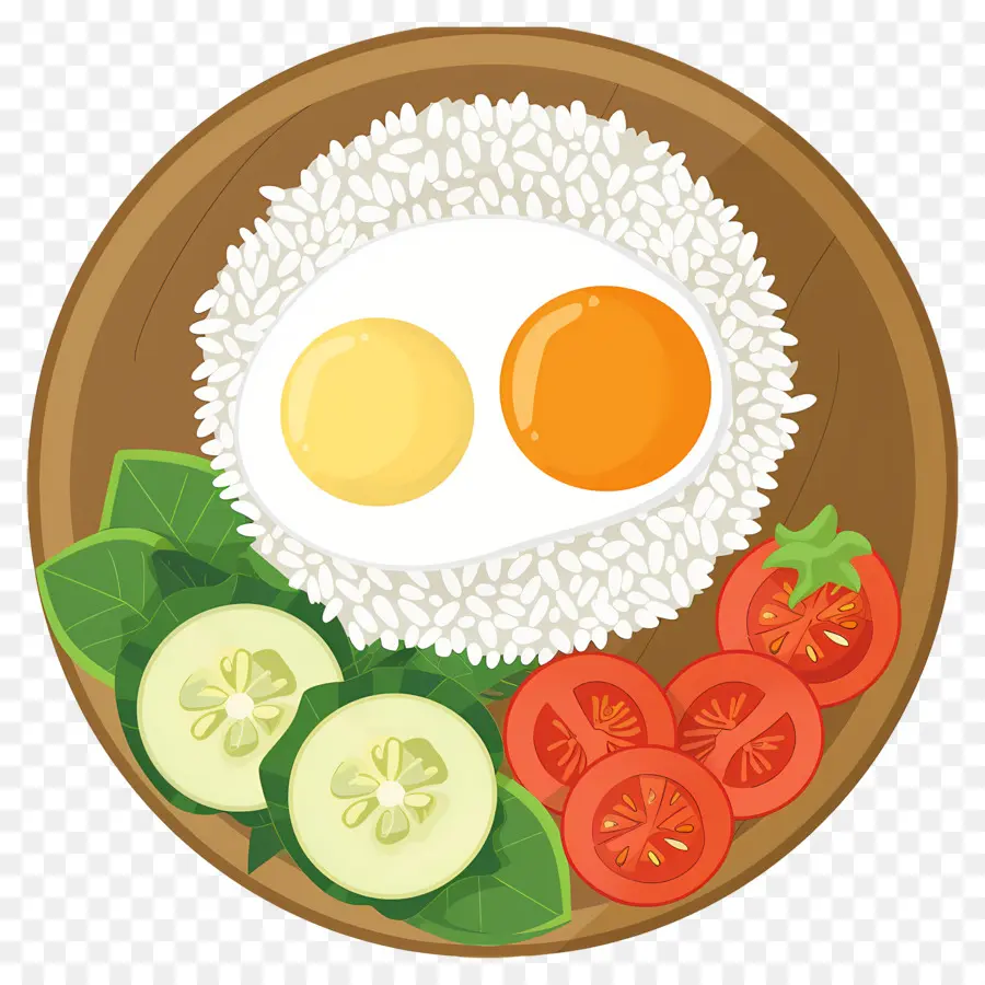 Nasi Lemak，Arroz E Ovo PNG