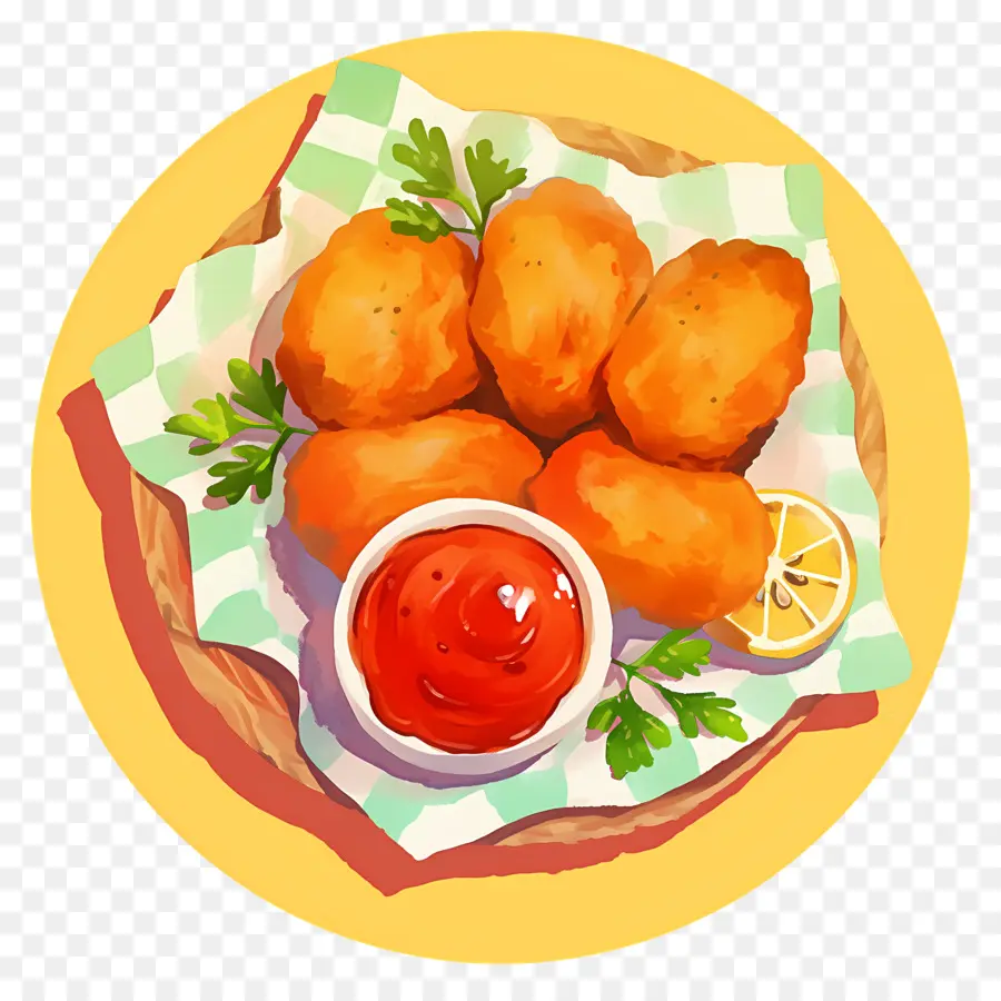 Nuggets De Frango Frito，Pepitas Fritas PNG