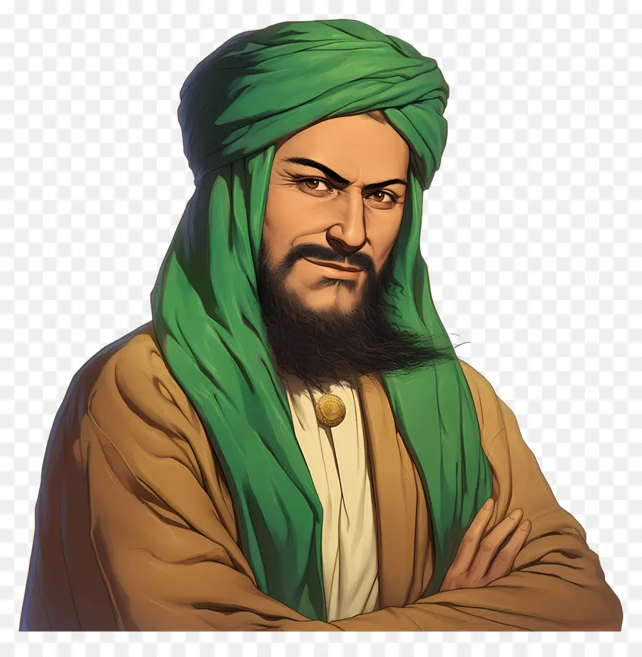 Mestre Sufi，Homem Com Turbante PNG