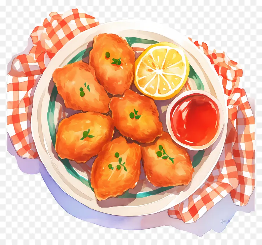 Nuggets De Frango Frito，Pepitas Fritas PNG