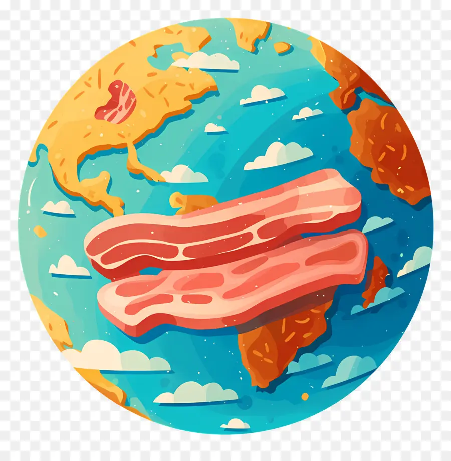 Dia Nacional Do Bacon，Bacon Na Terra PNG