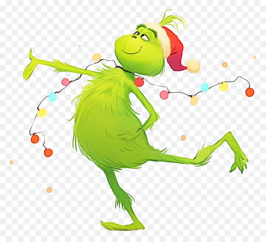 Grinch Dos Desenhos Animados，Personagem Verde PNG