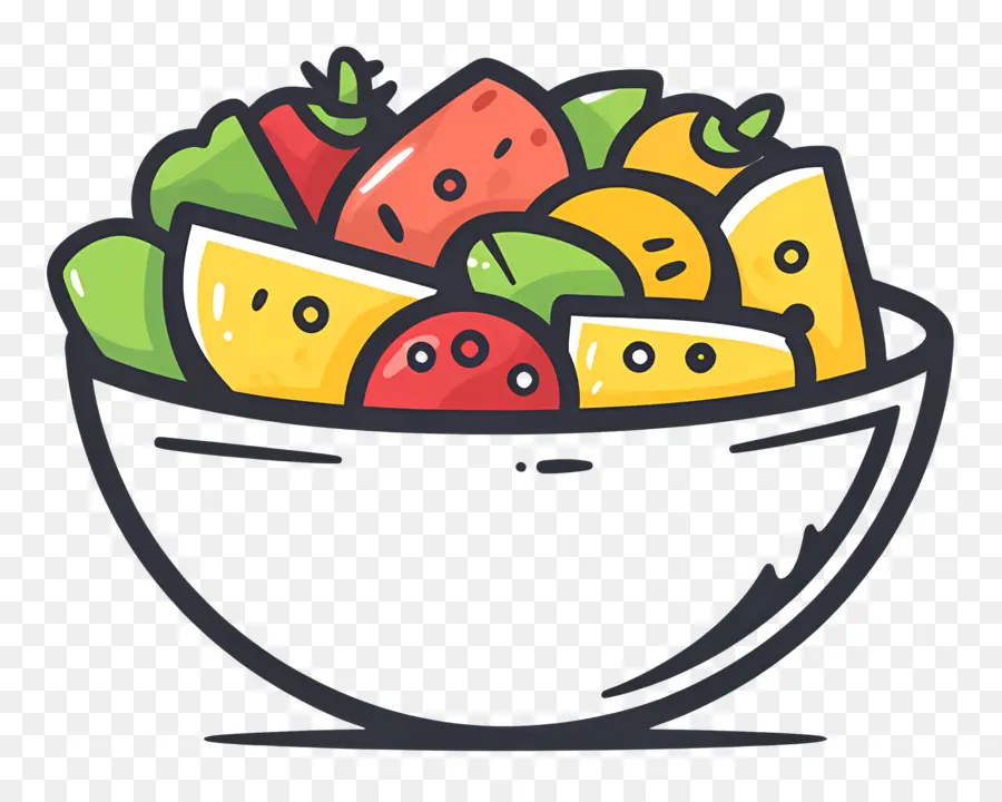 Logotipo De Comida，Tigela De Frutas PNG