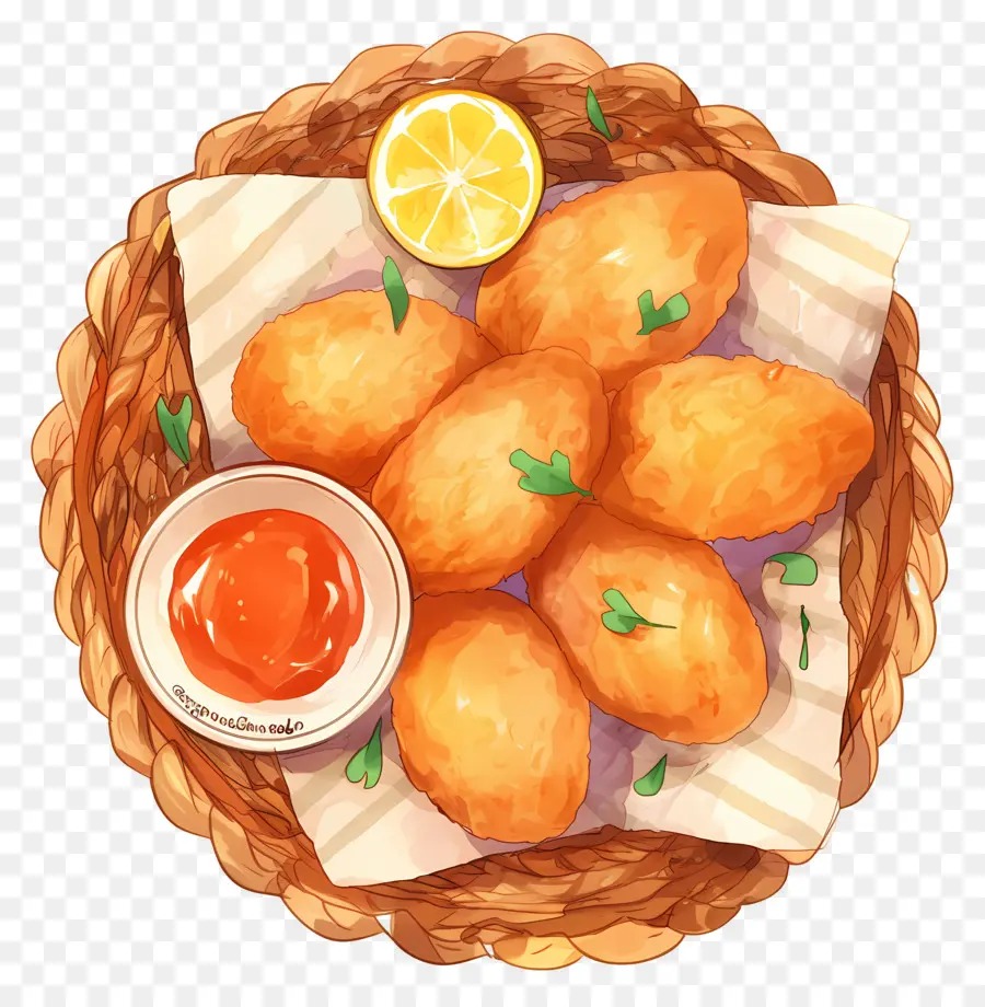 Nuggets De Frango Frito，Pepitas Fritas PNG