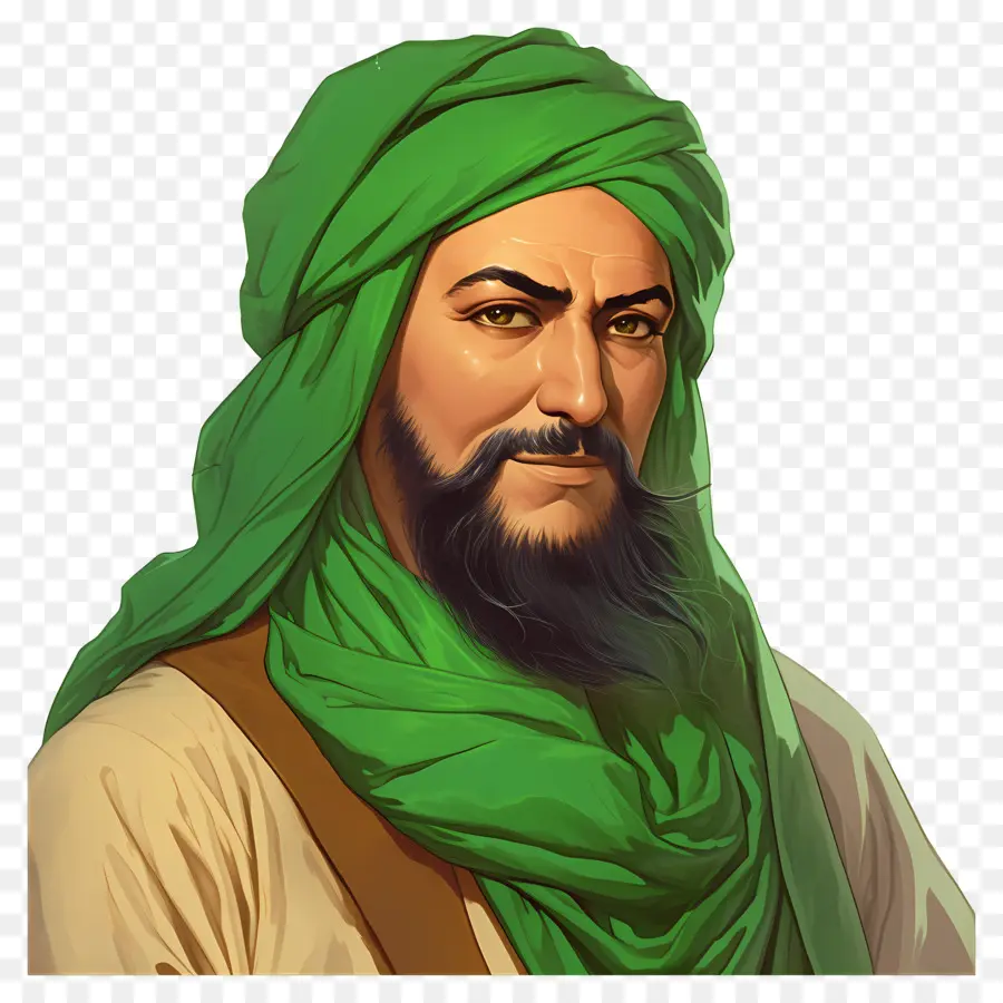 Mestre Sufi，Homem Com Turbante PNG